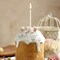 24 Pieces Birthday Candles Long Thin Cake Candle Cupcake Candles for Birthday Wedding Anniversary Graduation Retirement Party Decoration (White Gold)